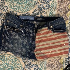 American flag shorts